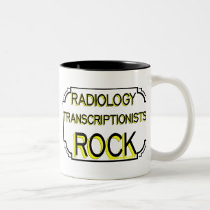 Tasse 2 Couleurs Radiologie Transcritionnistes Rock