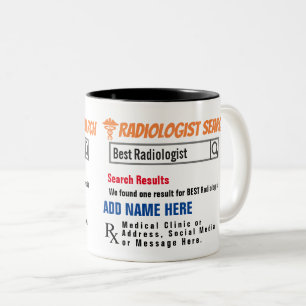 Tasse 2 Couleurs Radiologiste Recherche de bougie cadeau
