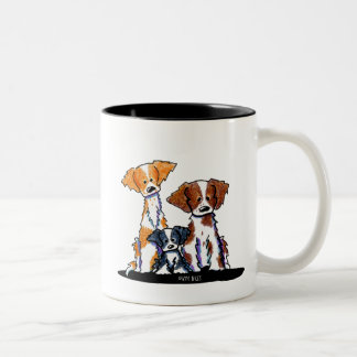 Tasse 2 Couleurs Rage et mauvais chef Brittany Chien
