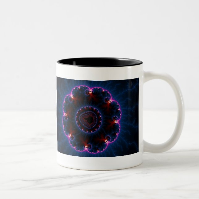 Tasse 2 Couleurs Rai - Art fractal (Droit)