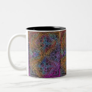 Tasse 2 Couleurs Rainbow Kaleidoscope Mandala