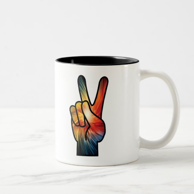 Tasse 2 Couleurs Rainbow Peace (Droit)