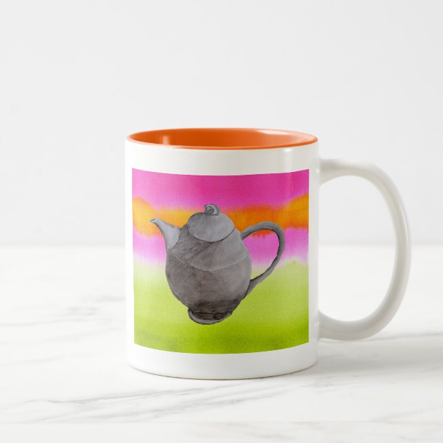 Tasse 2 Couleurs Rainbow Teapot partie thé (Droit)