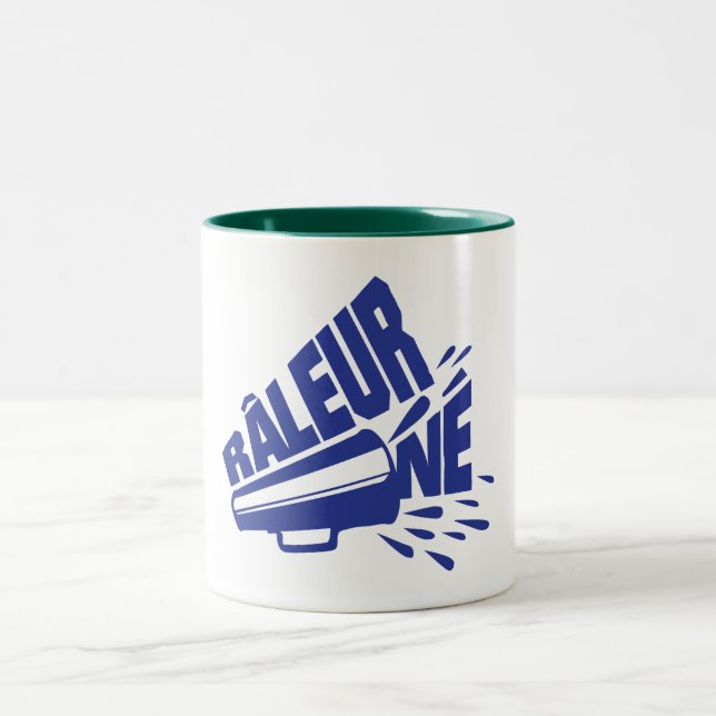Tasse 2 Couleurs raleur ne citation porte voix (Centre)