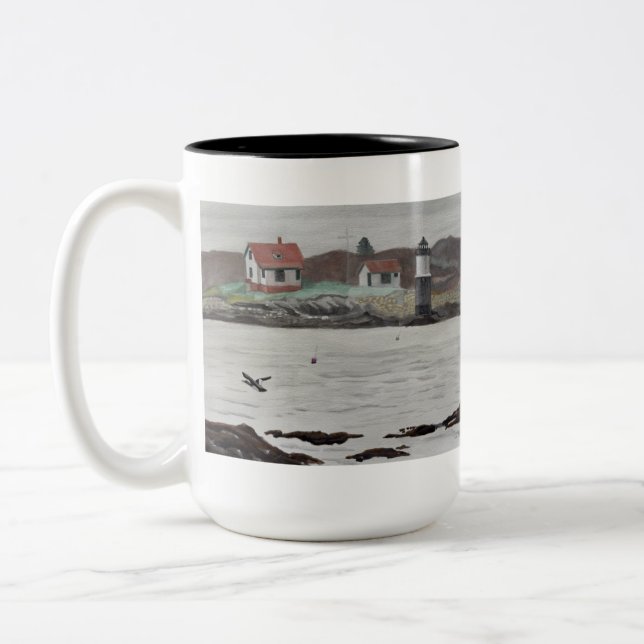 Tasse 2 Couleurs Ram Island Maine (Gauche)