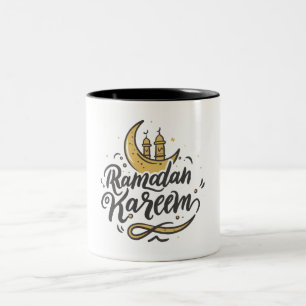 Tasse 2 Couleurs Ramadan Kareem Crescent Moon aperçu Jeûne