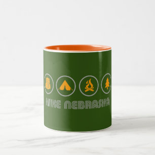 Tasse 2 Couleurs Randonnée dans le Nebraska