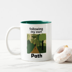 Tasse 2 Couleurs Randonnée en suivant mon propre chemin Wanderlust