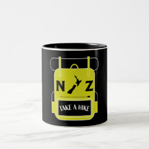 Tasse 2 Couleurs Randonnée Nouvelle-Zélande - Walling NZ - Trail Wa