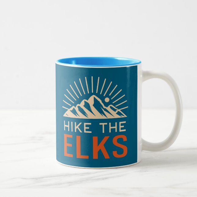 Tasse 2 Couleurs Randonnée The Elk Mountains Sunburst (Droit)