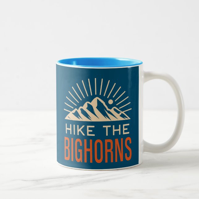 Tasse 2 Couleurs Randonner Les Bighorns Wyoming Sunburst (Droit)