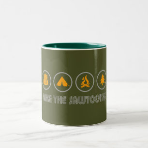 Tasse 2 Couleurs Randonner Les Sawtooths Idaho