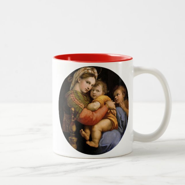 Tasse 2 Couleurs Raphael , Madonna della seggiola (Droit)