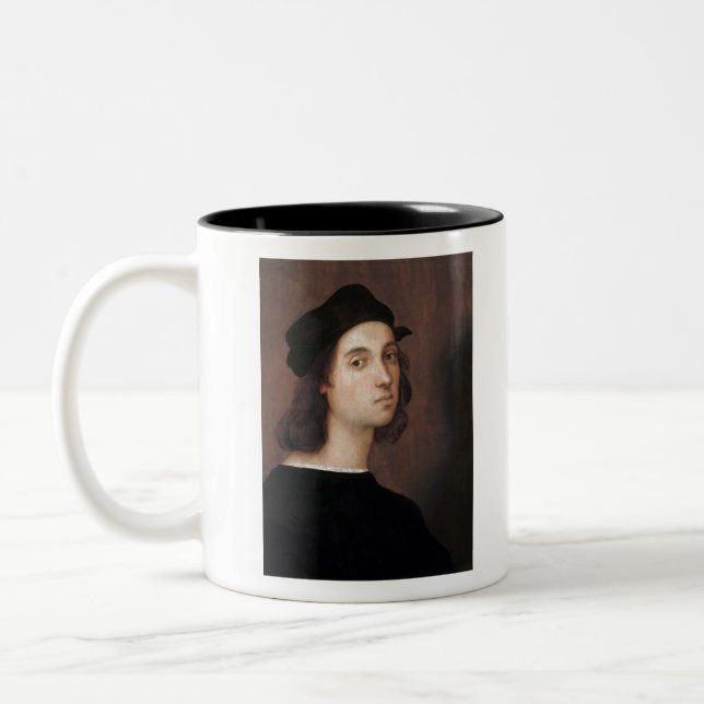 Tasse 2 Couleurs Raphael Raffaello Autoportrait célèbre peinture (Gauche)