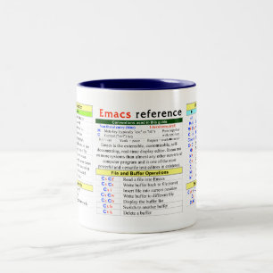 Tasse 2 Couleurs Rapide-Référence d'Emacs