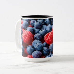 Tasse 2 Couleurs Raspberries et Blueberries
