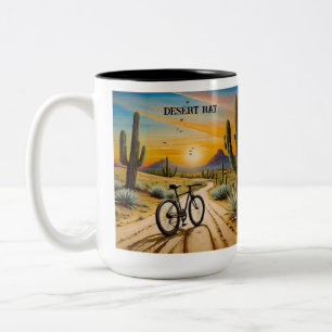 Tasse 2 Couleurs Raton du désert cyclisme VTT Coucher de soleil per