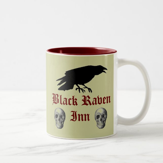 Tasse 2 Couleurs Raven noir II (Droit)