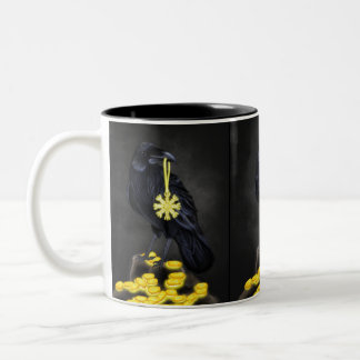 Tasse 2 Couleurs Raven's Rune : Aegishjalmur Magic sur la pierre no