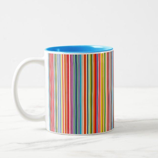 Tasse 2 Couleurs Rayure d'arc-en-ciel (Gauche)