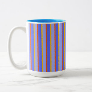 Tasse 2 Couleurs rayures abstraites art moderne