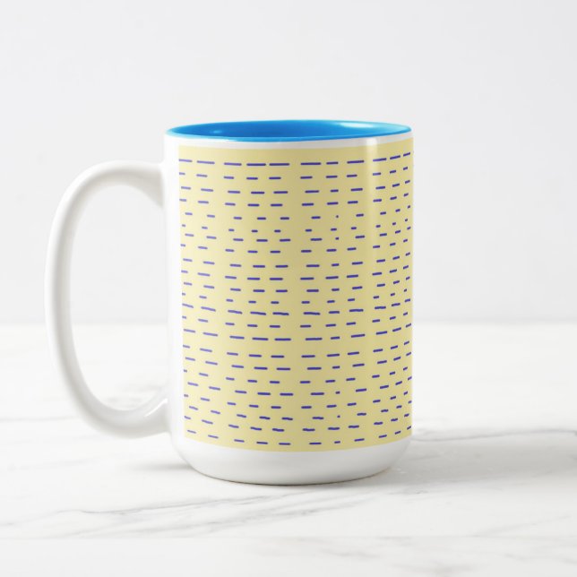 Tasse 2 Couleurs rayures art abstrait (Gauche)