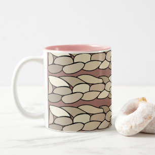 Tasse 2 Couleurs Rayures de corde modernes