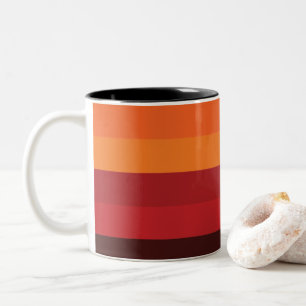 Tasse 2 Couleurs Rayures de coucher de soleil
