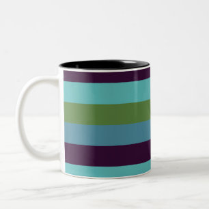 Tasse 2 Couleurs Rayures d'harmonie côtière