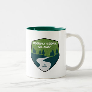 Tasse 2 Couleurs Razorback Regional Greenway