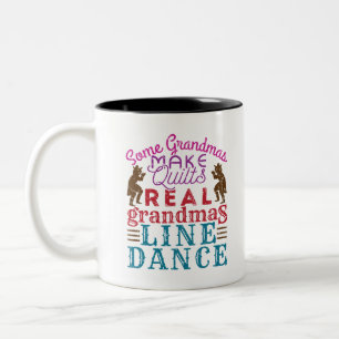 Tasse 2 Couleurs Real Grandmas Line Dance Mignonne Line Danser