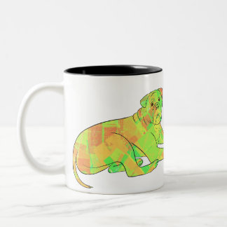 Tasse 2 Couleurs Recensement du bullmastiff