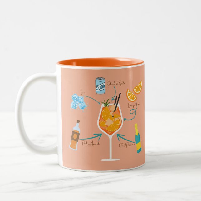 Tasse 2 Couleurs Recette de l'Aperol (Gauche)
