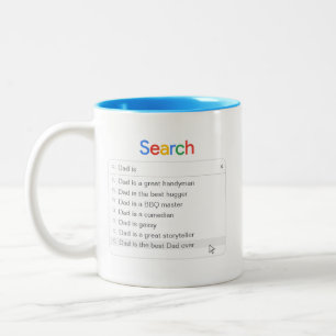 Tasse 2 Couleurs Recherche de papa drôle Phrases de saisie semi-aut