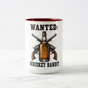 Tasse 2 Couleurs Recherché Whiskey Bandit