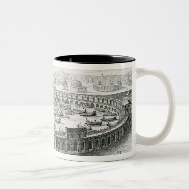 Tasse 2 Couleurs Reconstruction d'une bataille navale romaine, de (Droit)
