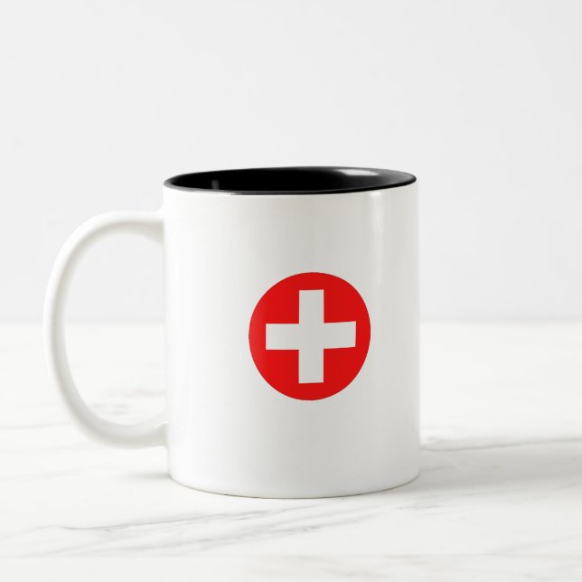 TASSE 2 COULEURS RED CROSS (Gauche)
