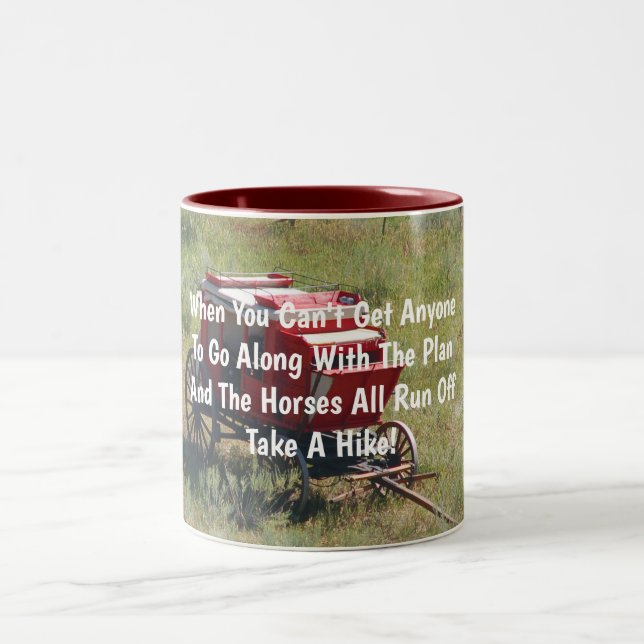 Tasse 2 Couleurs Red Stagecoach Funny (Centre)
