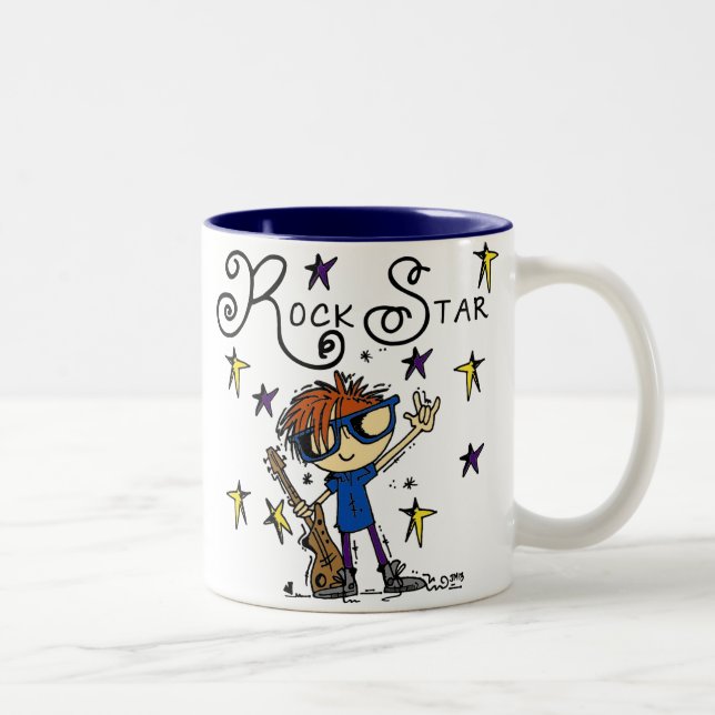 Tasse 2 Couleurs Redhead Boy Rock Star (Droit)