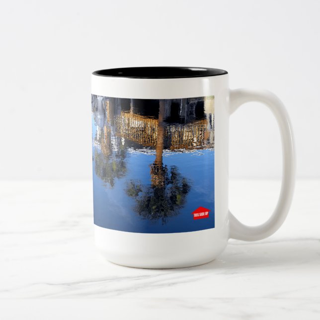 Tasse 2 Couleurs Réflexion des palmiers (Droit)