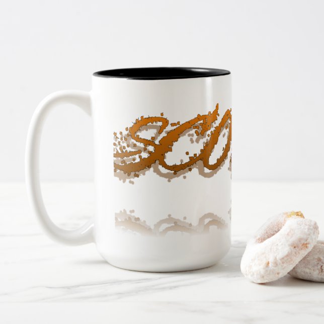 Tasse 2 Couleurs Réflexion des scorpions (Avec donut)