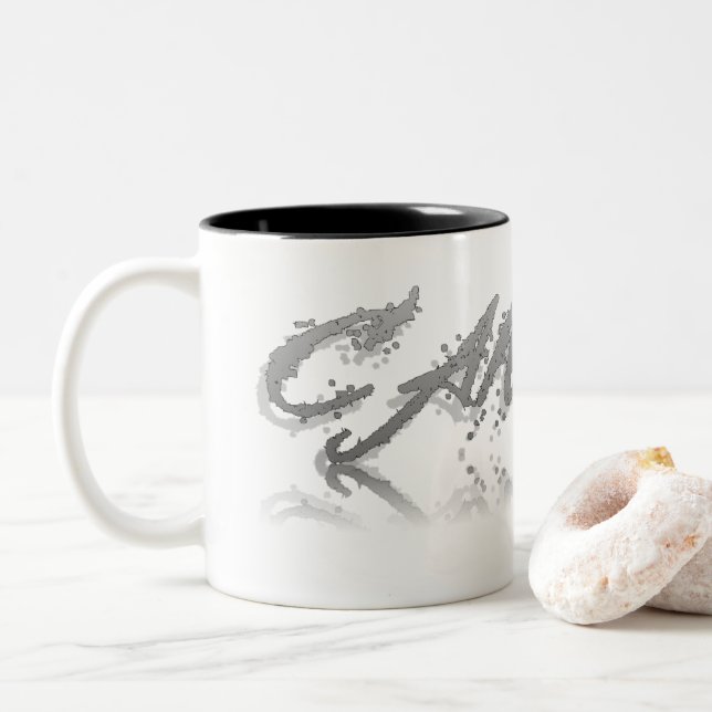 Tasse 2 Couleurs Réflexion du cancer (Avec donut)