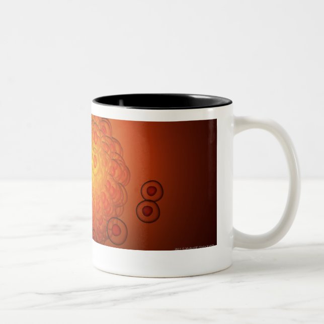 Tasse 2 Couleurs Regard magnifié à un ovule (Droit)