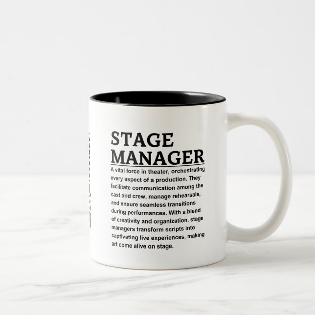Tasse 2 Couleurs Régisseur de scène (Droit)