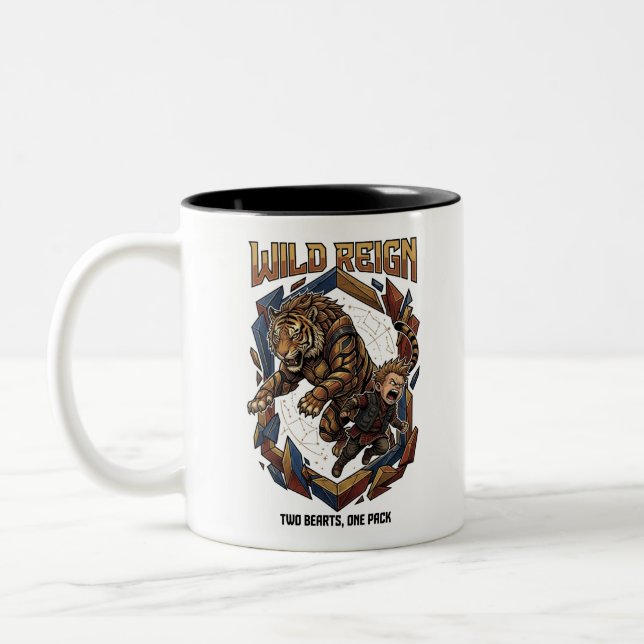 Tasse 2 Couleurs Règne Sauvage – Graphique de Lien Sauvage (Gauche)