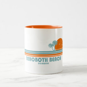 Tasse 2 Couleurs Rehoboth Beach Delaware Sun Palm Trees