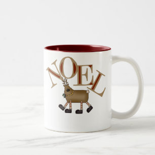 Tasse 2 Couleurs Reindeer NOEL