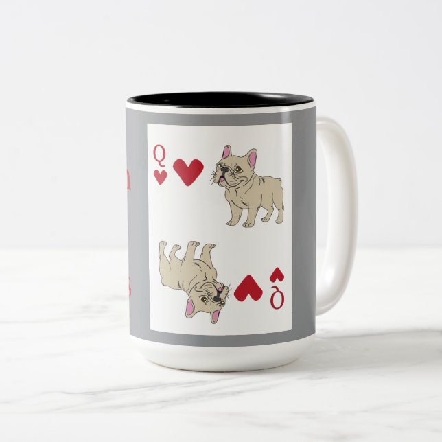 Tasse 2 Couleurs Reine de Coeur (Devant droit)