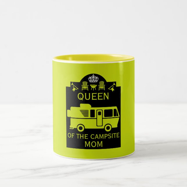 Tasse 2 Couleurs Reine Du Camping (Centre)
