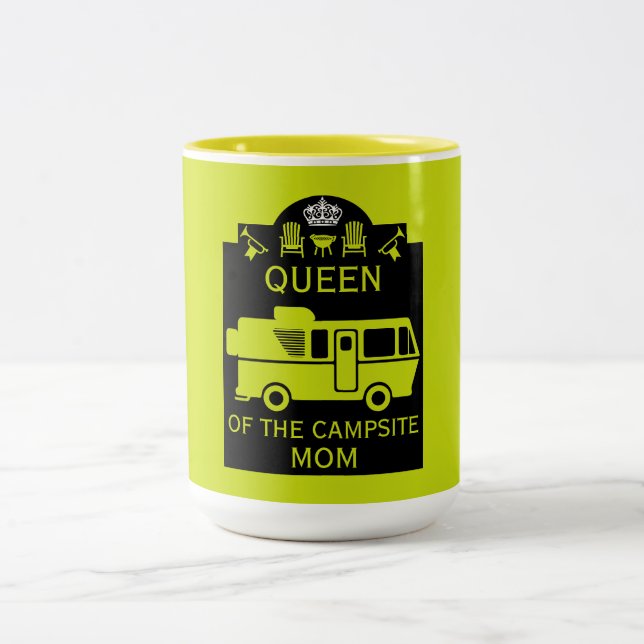 Tasse 2 Couleurs Reine Du Camping (Centre)